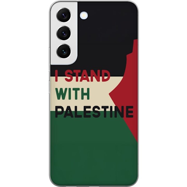 Samsung Galaxy S22+ 5G Genomskinligt Skal Stand with Palestine