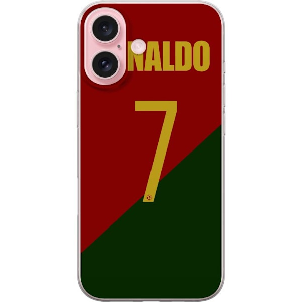 Apple iPhone 16 Gjennomsiktig deksel Ronaldo