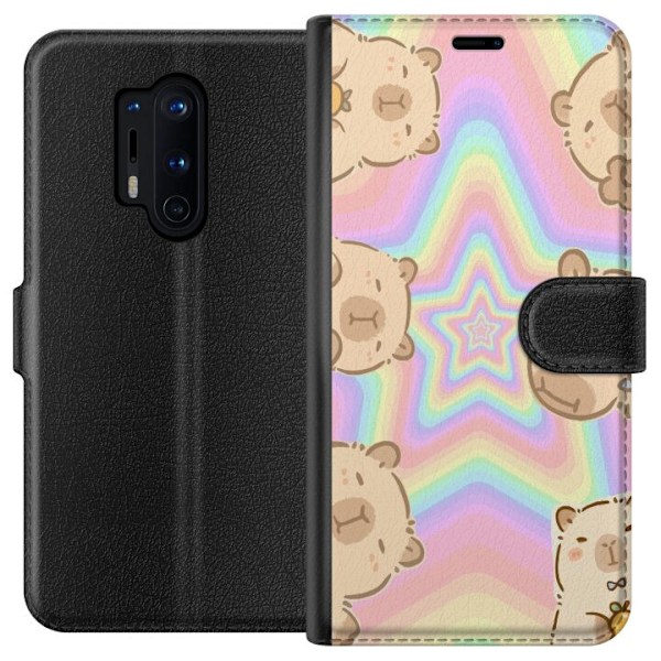 OnePlus 8 Pro Tegnebogsetui Kawaii Capybara Galaxy Sød Anime