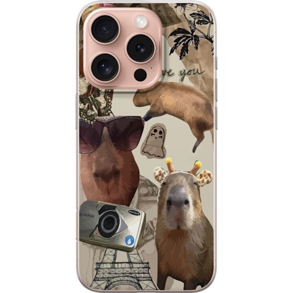 Apple iPhone 16 Pro Gennemsigtig cover Capybara