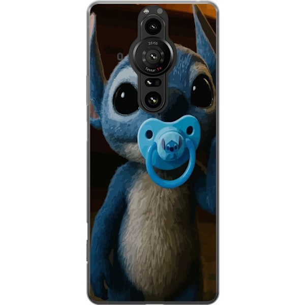 Sony Xperia Pro-I Läpinäkyvä kuori Stitch & Napp - vauvateema söpöllä hahmolla