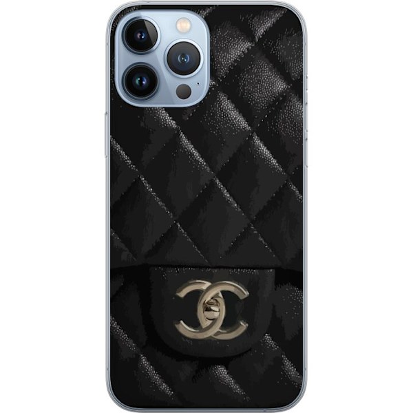 Apple iPhone 13 Pro Max Läpinäkyvä kuori Chanel Musta
