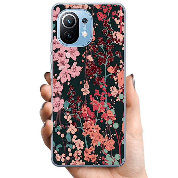 Xiaomi Mi 11 TPU Mobilcover Blomster