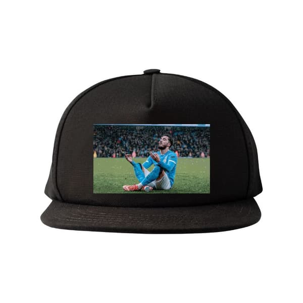 Snapback-lue svart one size