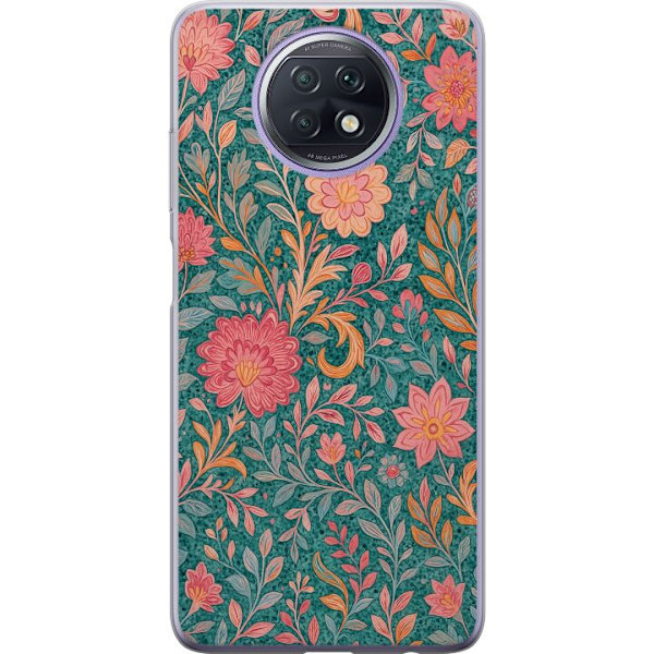 Xiaomi Redmi Note 9T Gjennomsiktig deksel Floral Dream