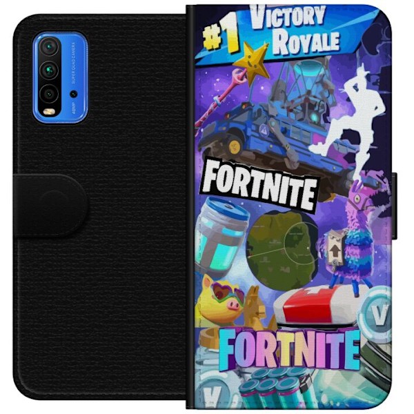 Xiaomi Redmi Note 9 4G Tegnebogsetui Fortnite