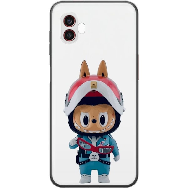 Samsung Galaxy Xcover6 Pro Läpinäkyvä kuori How2work Labubu hirviöt x Ultraman Blue -hahmo