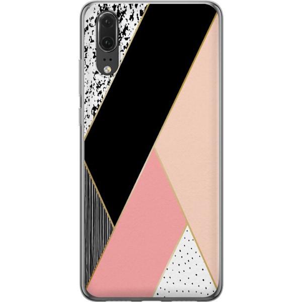 Huawei P20 Genomskinligt Skal Mönster