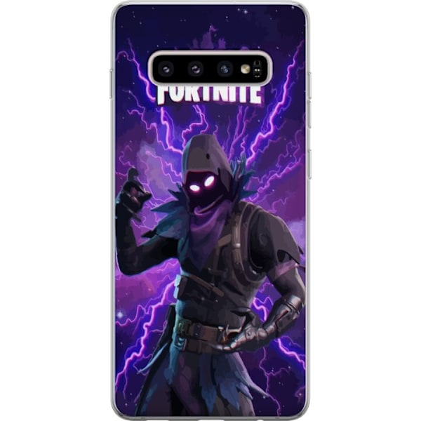 Samsung Galaxy S10+ Läpinäkyvä kuori Fortnite Raven