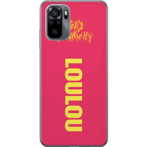 Kompatibelt Mobildeksel til Xiaomi Redmi Note 10S LOL LOL text rosa