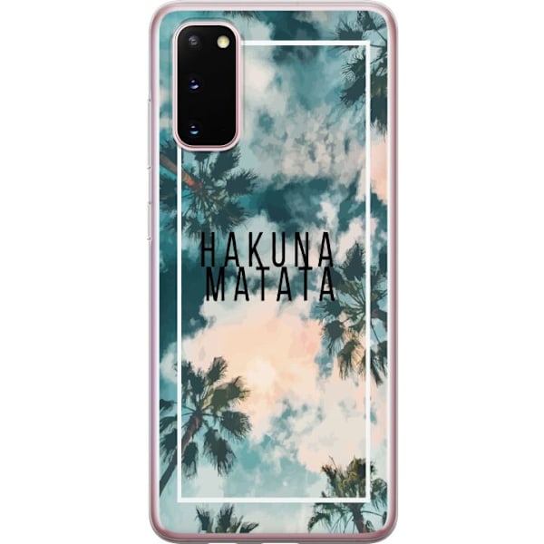 Samsung Galaxy S20 Läpinäkyvä kuori Hakuna Matata