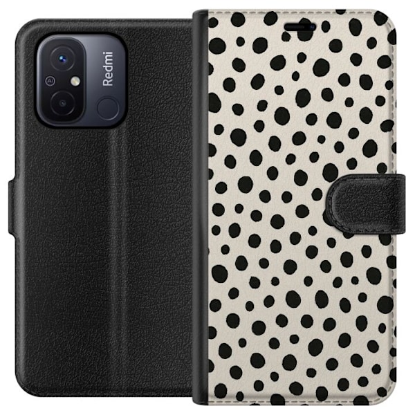 Xiaomi Redmi 12C Tegnebogsetui Dot Dance