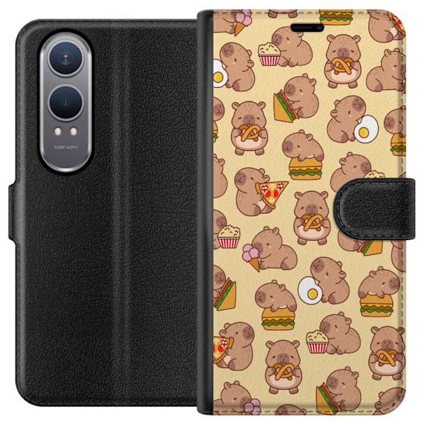 OnePlus Nord CE4 Lite Lompakkokotelo Kawaii capybara puhelinkotelo useilla söpöillä hahmoilla