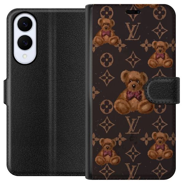 Samsung Galaxy S25 Edge Tegnebogsetui Louis Vuitton Teddybjørn Mønster Luksus Mode Design Populært Motiv Mode Trend Luksuriøse Accessories