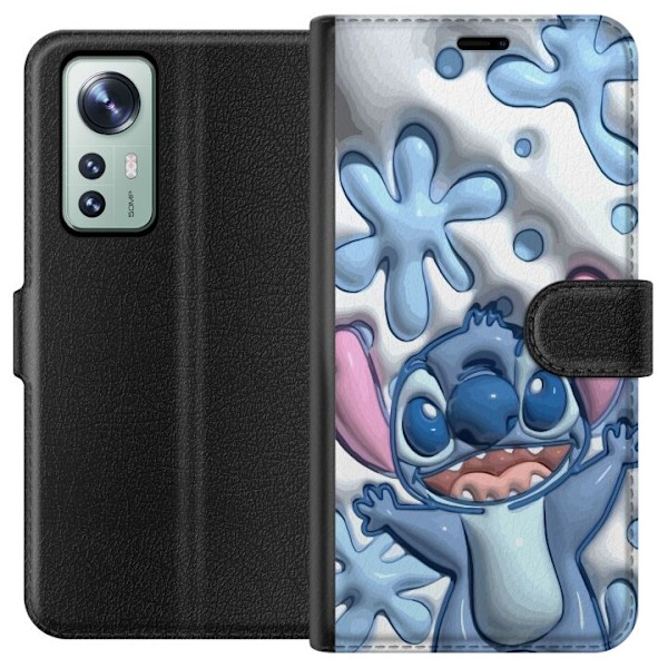 Xiaomi 12 Plånboksfodral Bubbliga Stitch