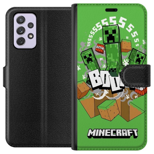 Samsung Galaxy A52s 5G Lompakkokotelo Minecraft Boom