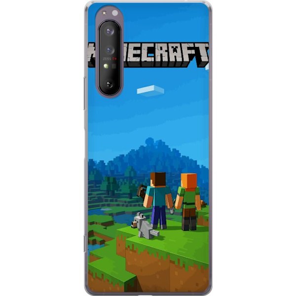 Sony Xperia 1 II Läpinäkyvä kuori Minecraft Key Art