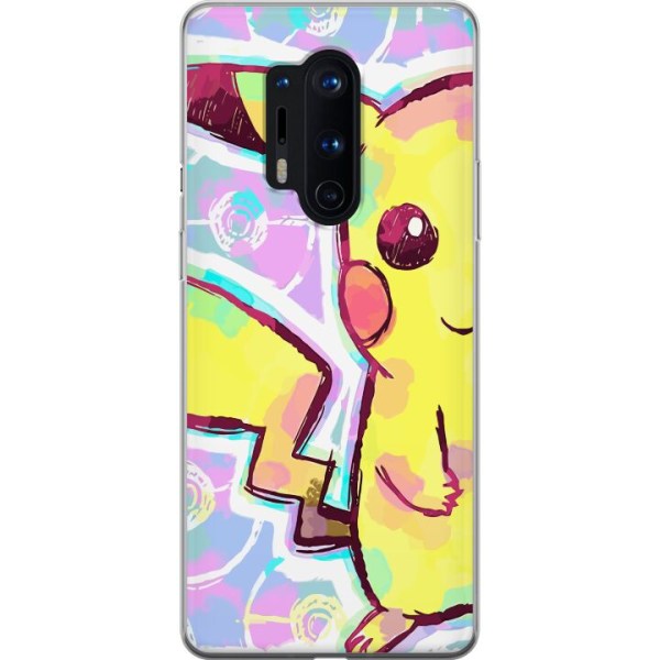 OnePlus 8 Pro Gennemsigtig cover Pikachu 3D