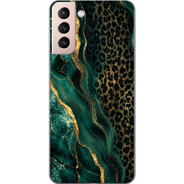 Kompatibelt Mobilskal till Samsung Galaxy S21 Emerald Wild grön