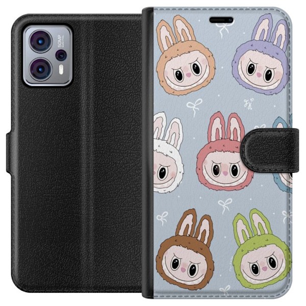 Motorola Moto G23 Lommeboketui Pastel Labubu