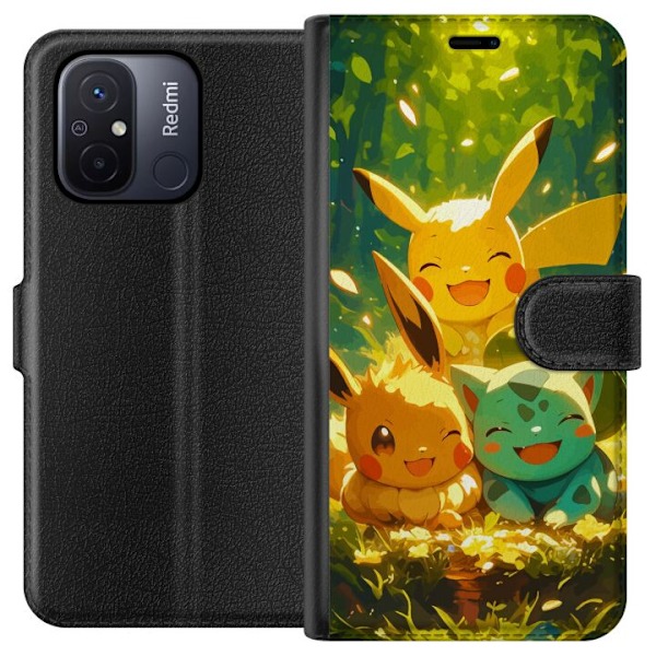 Xiaomi Redmi 12C Lompakkokotelo Pixelmonster pelityyli - väri