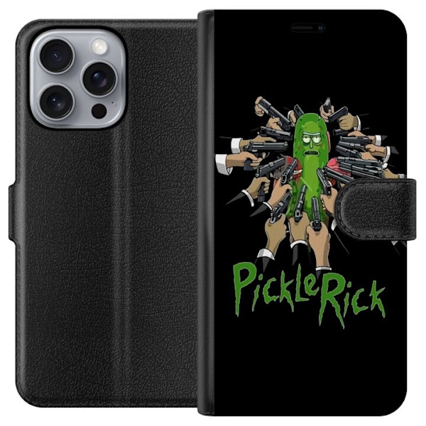 Apple iPhone 16 Pro Max Lompakkokotelo Pickle Rick