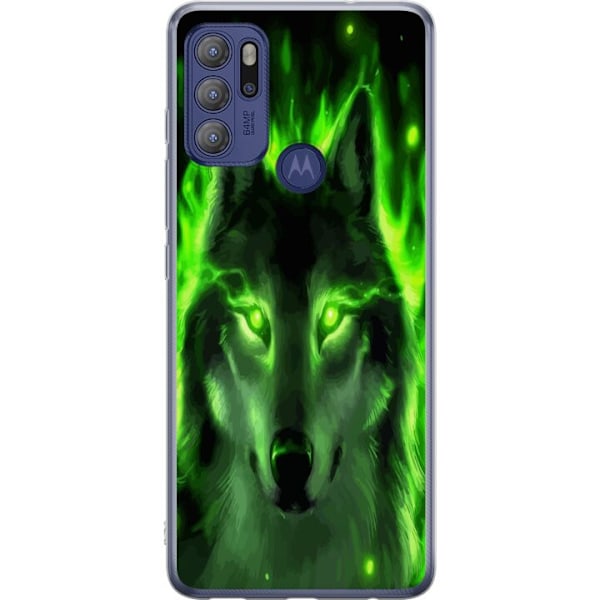 Motorola Moto G60S Läpinäkyvä kuori Susi