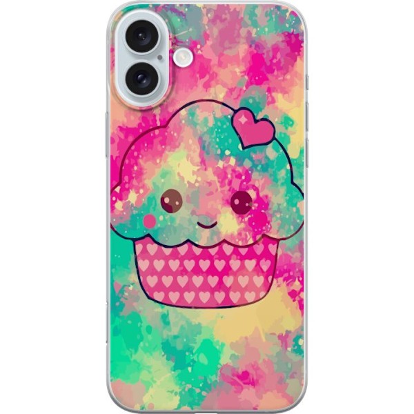 Apple iPhone 16 Plus Gennemsigtig cover Cupcake