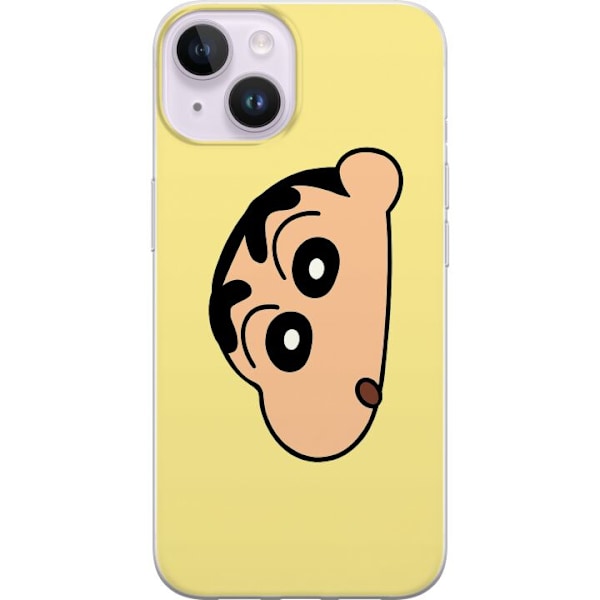 Apple iPhone 14 Läpinäkyvä kuori Peeking Shinchan