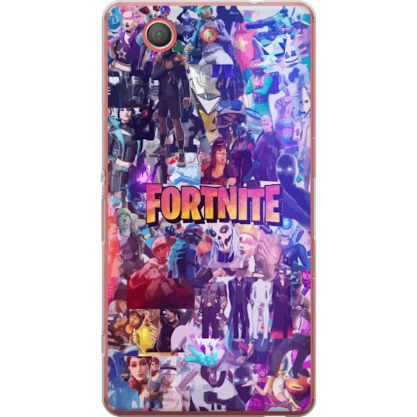 Sony Xperia Z3 Compact Läpinäkyvä kuori Fortnite