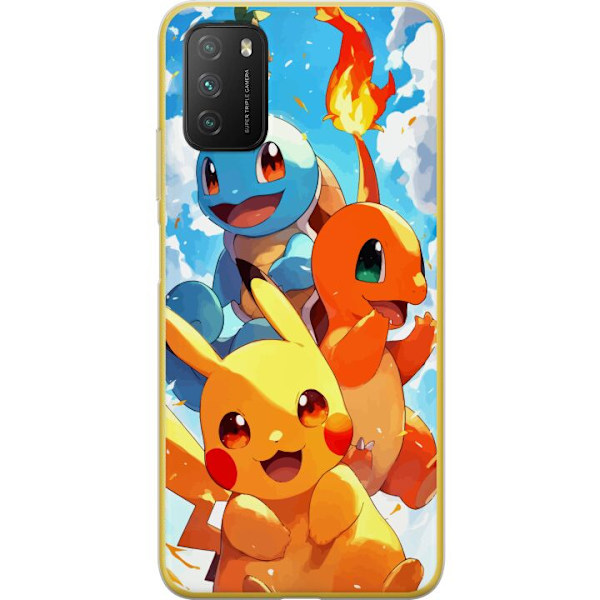 Xiaomi Poco M3  Genomskinligt Skal Pocket Creatures – inspir