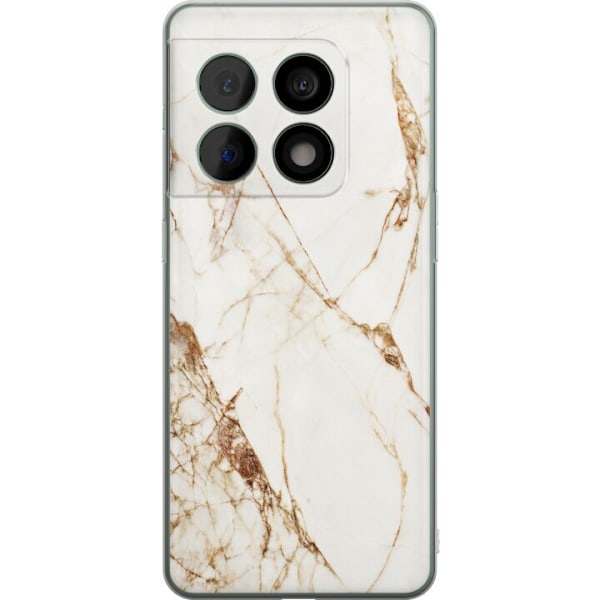 OnePlus 10 Pro Genomskinligt Skal Vit marmor