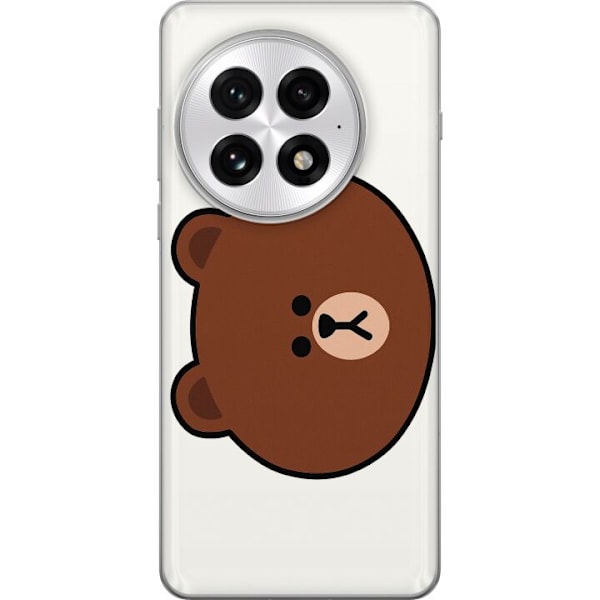 OnePlus 13 Gennemsigtig cover line friends brown