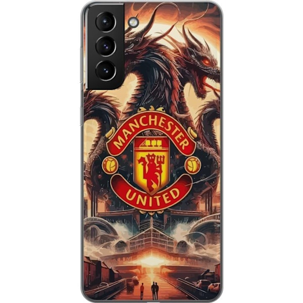 Samsung Galaxy S21+ 5G Läpinäkyvä kuori Manchester United