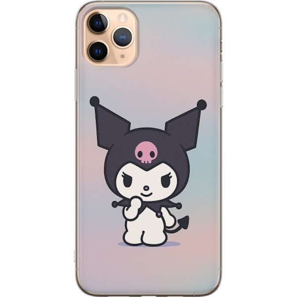 Apple iPhone 11 Pro Max Genomskinligt Skal Kawaii Sanrio Kuromi
