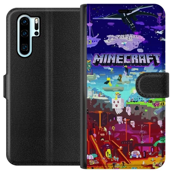 Kompatibelt Lommeboketui til Huawei P30 Pro Minecraft