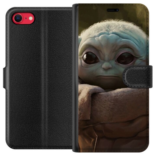 Apple iPhone 7 Tegnebogsetui Baby Yoda