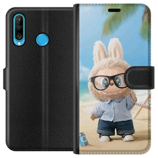 Huawei P30 lite Tegnebogsetui Labubu Mørke Drømme