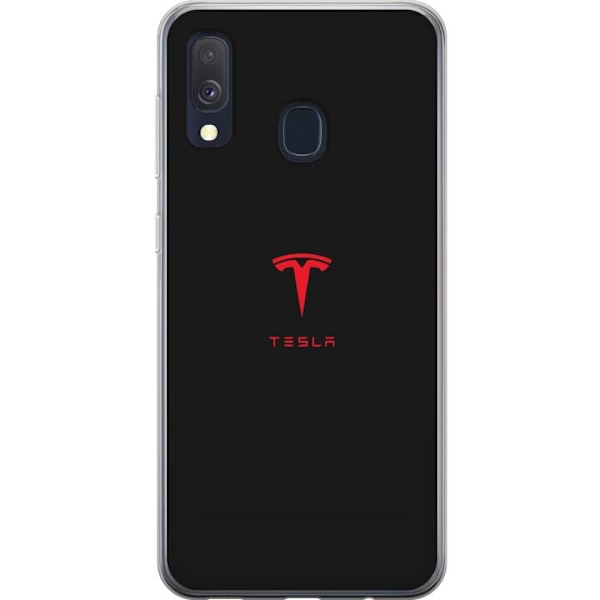 Samsung Galaxy A40 Gjennomsiktig deksel Tesla