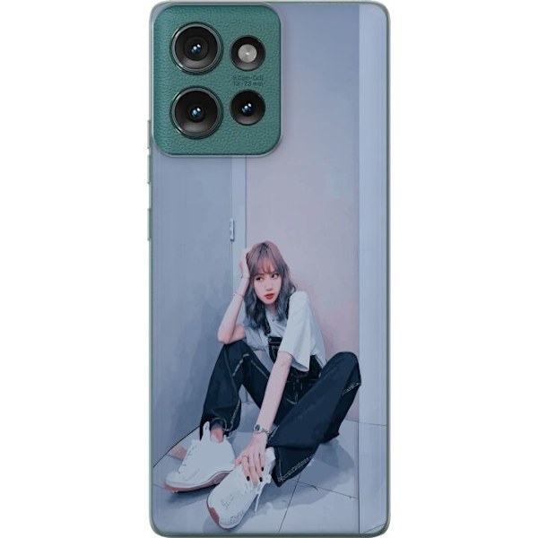 Motorola Edge 50 Gjennomsiktig deksel Lisa from Blackpink – K-pop Style Icon