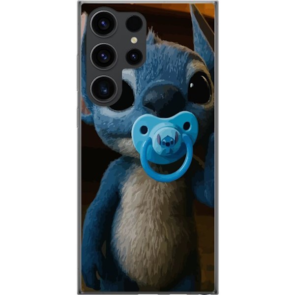 Samsung Galaxy S24 Ultra Läpinäkyvä kuori Stitch & Napp - vauvateema söpöllä hahmolla