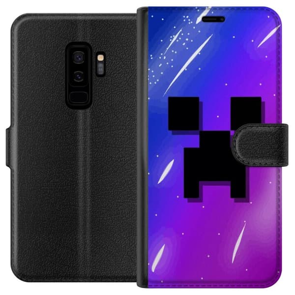 Kompatibel Tegnebogsetui til Samsung Galaxy S9+ Minecraft