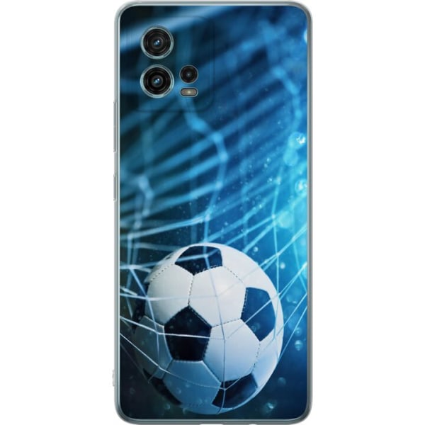Motorola Moto G72 Gennemsigtig cover Fodbold