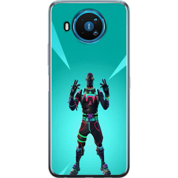 Nokia 8.3 5G Gennemsigtig cover sort ridder fortnite