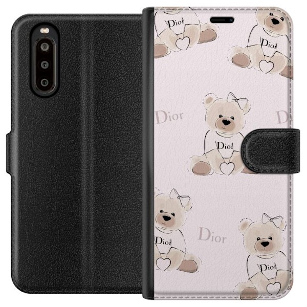 Sony Xperia 10 II Tegnebogsetui Teddy Dior Vibes - luksuriøs