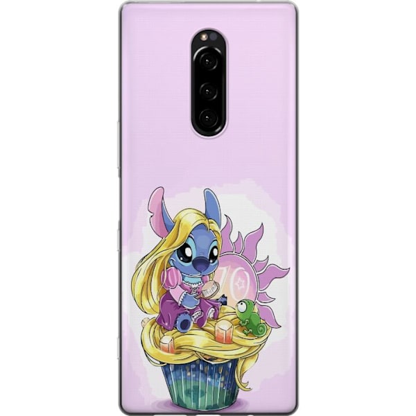 Sony Xperia 1 Genomskinligt Skal Stitch Prinsessa