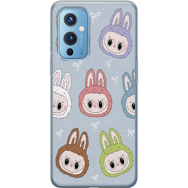 OnePlus 9 Läpinäkyvä kuori Pastel Labubu