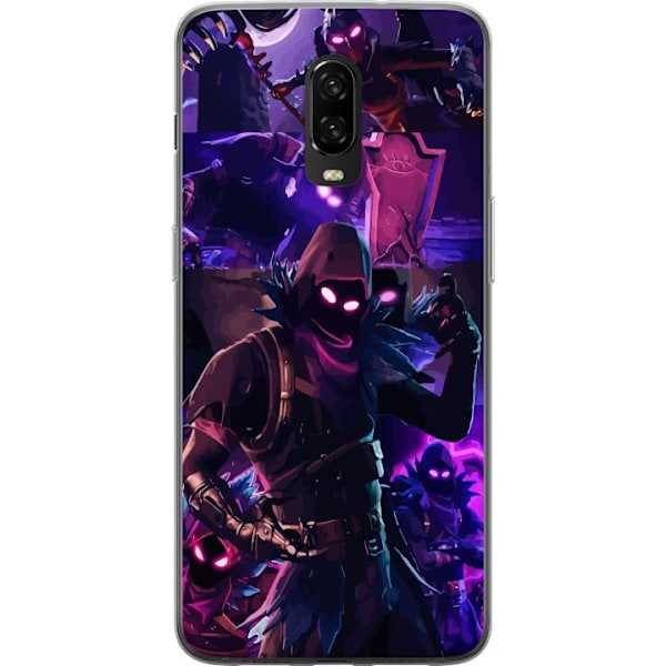 OnePlus 6T Läpinäkyvä kuori Fortnite Raven