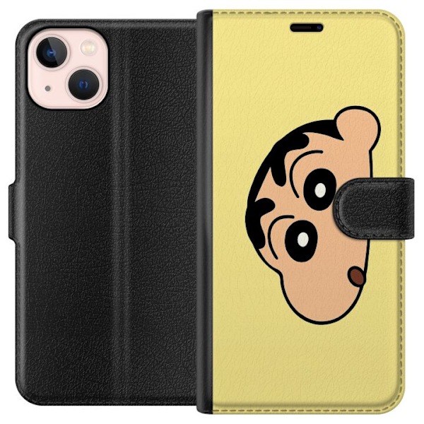 Apple iPhone 13 Lompakkokotelo Peeking Shinchan