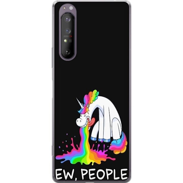 Sony Xperia 1 II Gennemsigtig cover EW People Unicorn